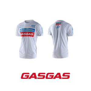 CAMISETA OFICIAL GASGAS TROY LEE BRANCA