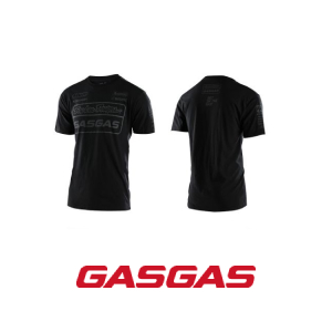 CAMISETA OFICIAL GASGAS TROY LEE PRETA