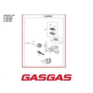 CILINDRO DE FREIO DIANTEIRO SUPERIOR GASGAS EC250-300-250F-350F 2021 (A54013001044)