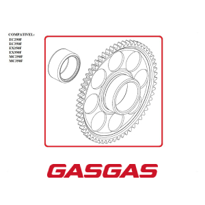 ENGRENAGEM SECUNDARIA DE PARTIDA GASGAS EC250F-350F EX250F-350F MC250F-350F 2021-2022