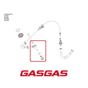 KIT DE CONECTOR INFERIOR DA BOMBA DE COMBUSTIVEL GASGAS EC250F-350F MC250F-450F 2021 (79107090044)