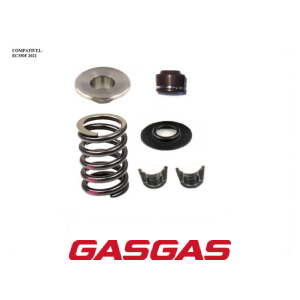 KIT MOLA DE VALVULA (RETENTOR + MOLA + TRAVA DE VALVULA + CHAPEU INFERIOR E SUPERIOR) GASGAS EC350F 2021 (79236028144)