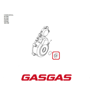 PARAFUSO DA TAMPA DO MAGNETICO GASGAS EC250F-350F EX250F-350F MC250F 2021