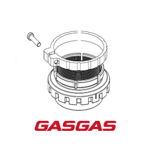 PORCA DE PRE-CARGA DO AMORTECEDOR TRASEIRO 50X28 GASGAS EC250-300-250F-350F EX-250-300-350F-350F-450F MC250-250F-350F-45