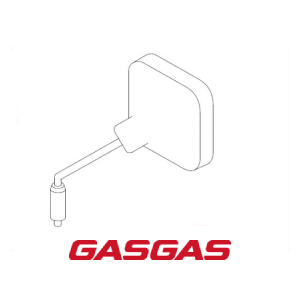 RETROVISOR ESQUERDO QUADRADO GASGAS