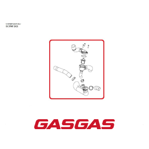 MANGUEIRAS CENTRAL COM VALVULA TERMOSTATICA GASGAS EC350F 2021 (79335026033)