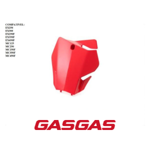 NUMBER PLATE VERMELHO GASGAS EX250-300-250F-350F-450F MC125-250F-350F-450F 2021-2022