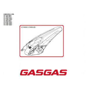 PARA-LAMA TRASEIRO BRANCA GASGAS EC250-300-250F-350F EX300-250F-350F-450F 2021