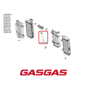 TUBO CENTRAL DO RADIADOR GASGAS EC250-300-250F-350F EX300-EX250F-350F-450F MC85-125-250F-450F 2021